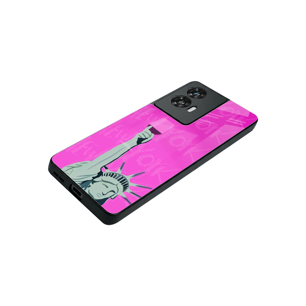 Freedom Toast stylish phone case for motorola edge 50 fusion | glossy glass and slim fit