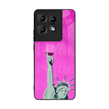 Freedom Toast back phone cover | glass case for motorola edge 50 pro
