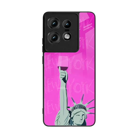 Freedom Toast back phone cover | glass case for motorola edge 50 pro
