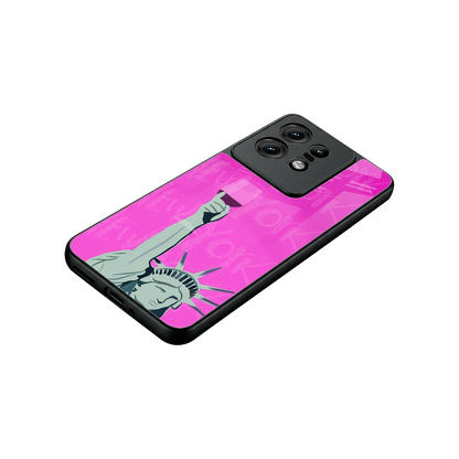 Freedom Toast stylish phone case for motorola edge 50 pro | glossy glass and slim fit