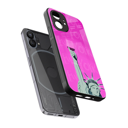 Freedom Toast sleek nothing phone 1 cover with tempered glass back and TPU edges