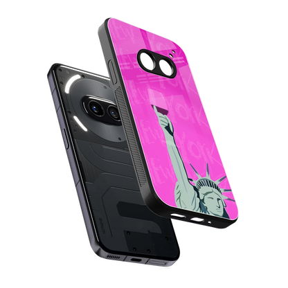 Freedom Toast sleek nothing phone 2a cover with tempered glass back and TPU edges