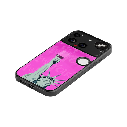 Freedom Toast stylish phone case for nothing phone 3 | glossy glass and slim fit