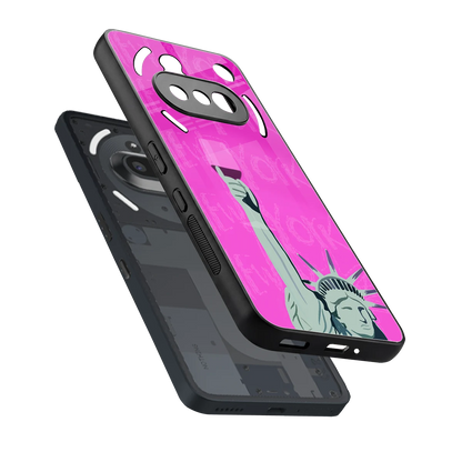 Freedom Toast sleek nothing phone 3a cover with tempered glass back and TPU edges