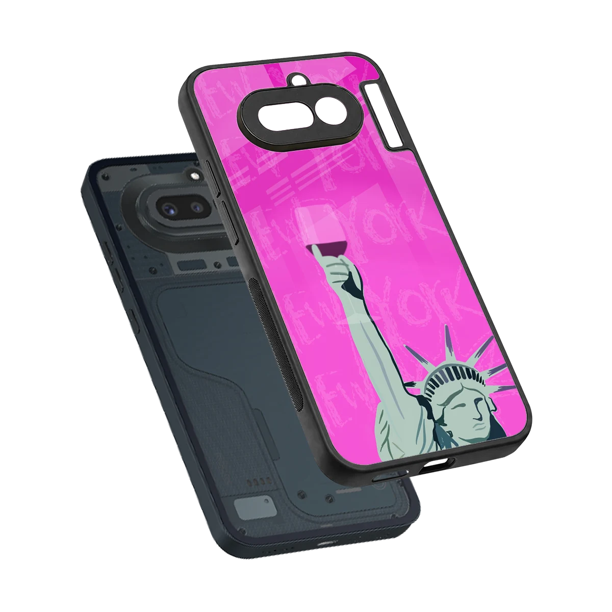 Freedom Toast sleek nothing phone 4a cover with tempered glass back and TPU edges