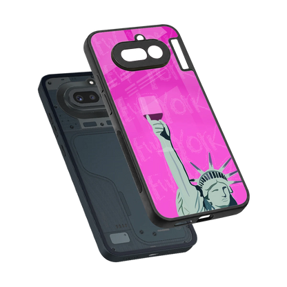 Freedom Toast sleek nothing phone 4a cover with tempered glass back and TPU edges