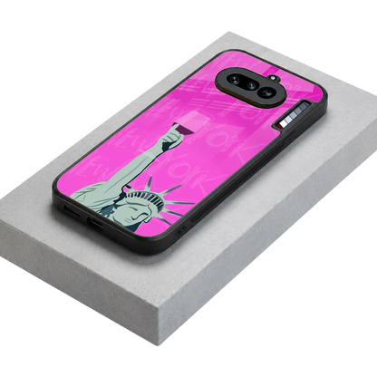 Freedom Toast stylish phone case for nothing phone 4a | glossy glass and slim fit