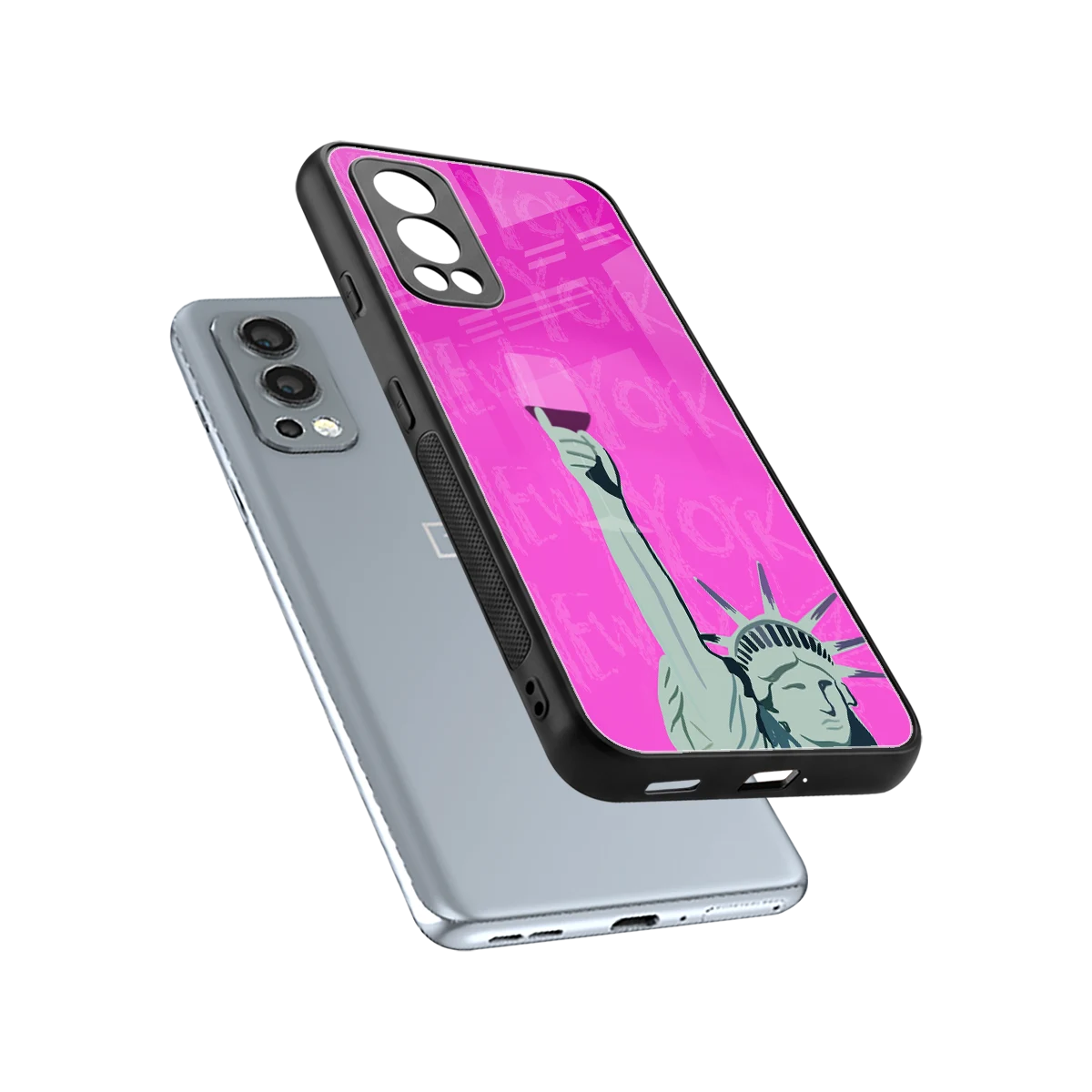 Freedom Toast sleek oneplus nord 2 cover with tempered glass back and TPU edges