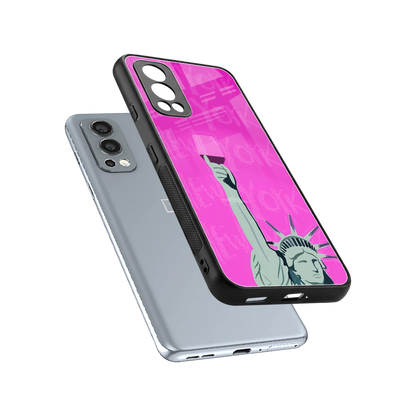 Freedom Toast sleek oneplus nord 2 cover with tempered glass back and TPU edges