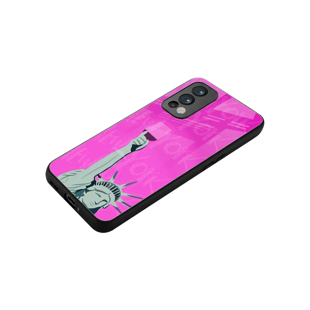 Freedom Toast stylish phone case for oneplus nord 2 | glossy glass and slim fit