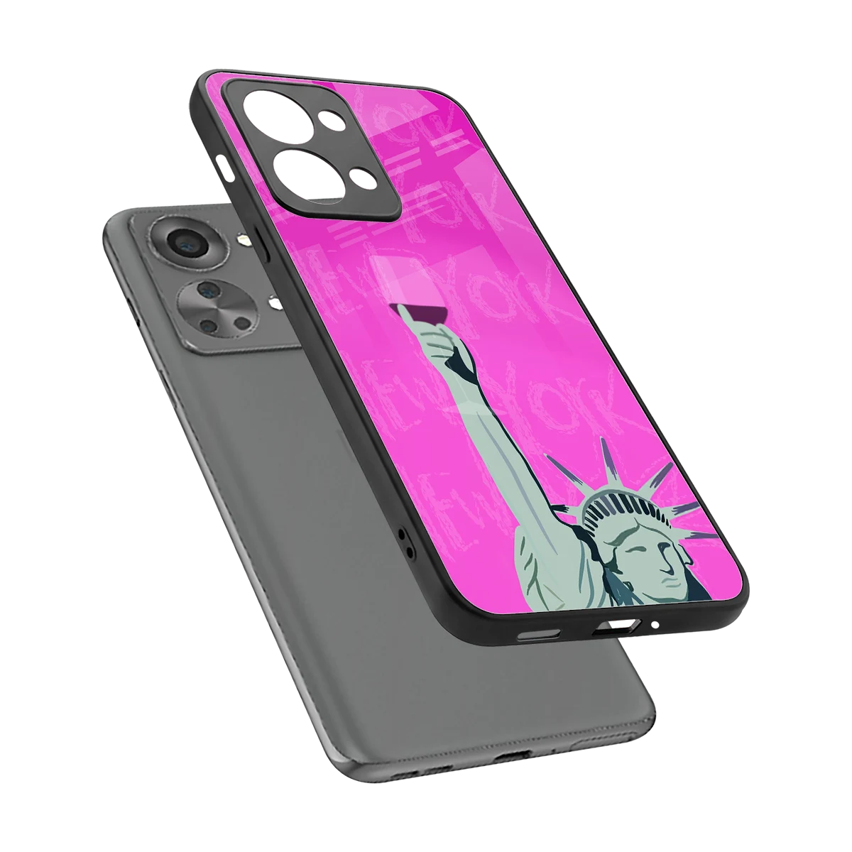 Freedom Toast sleek oneplus nord 2t cover with tempered glass back and TPU edges