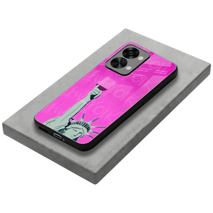 Freedom Toast stylish phone case for oneplus nord 2t | glossy glass and slim fit