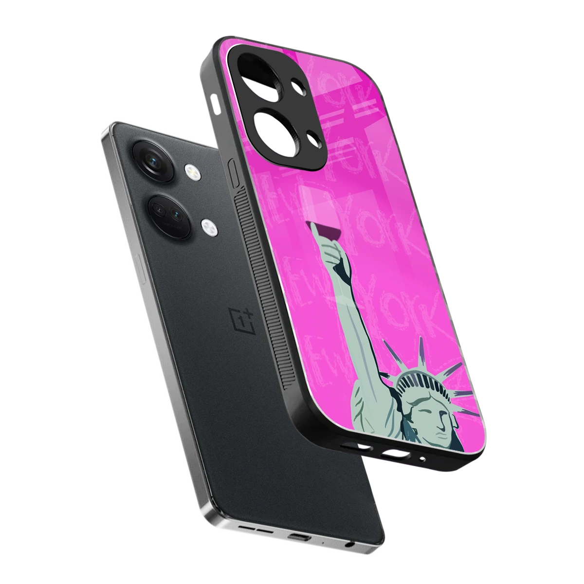 Freedom Toast sleek oneplus nord 3 cover with tempered glass back and TPU edges