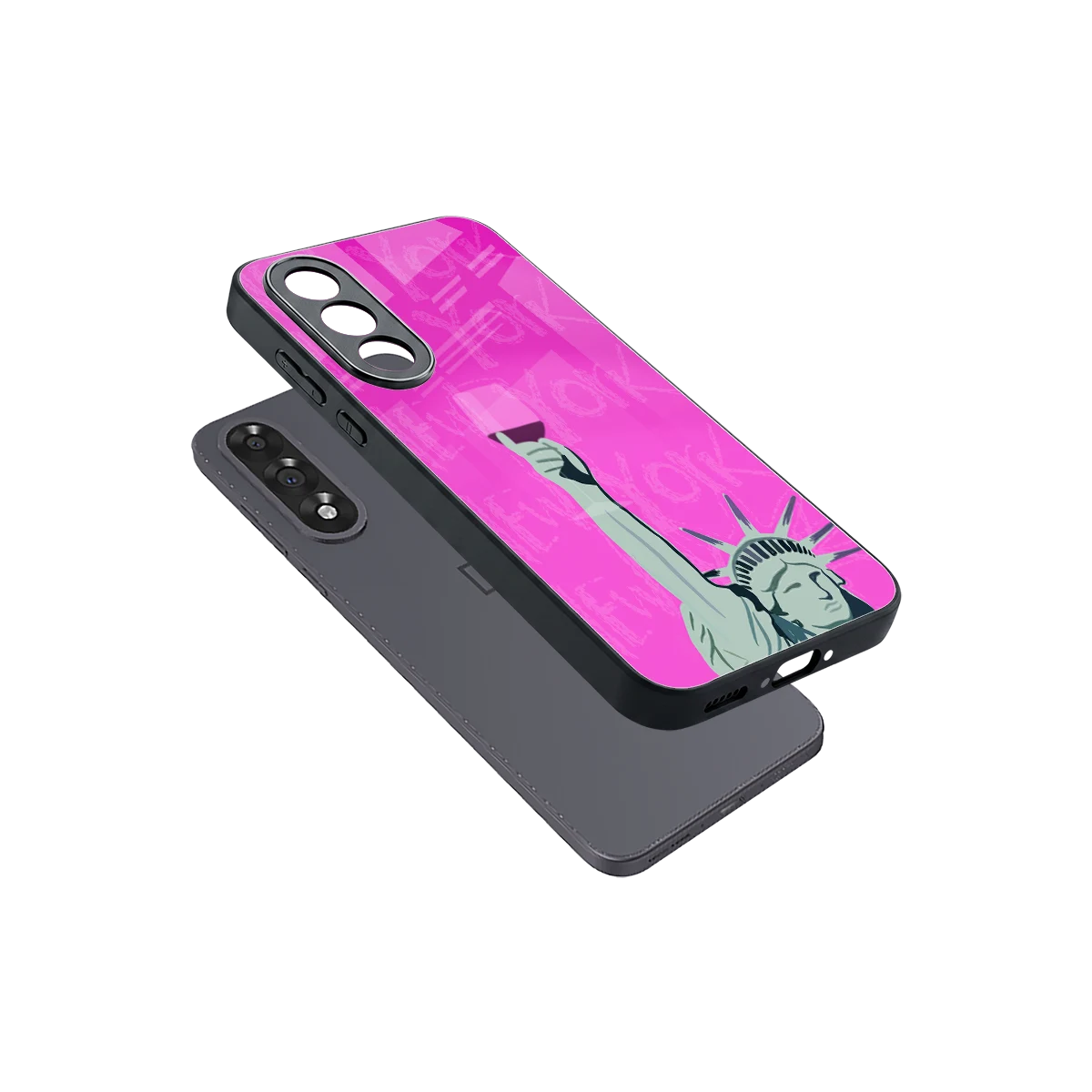 Freedom Toast sleek oneplus nord 5 cover with tempered glass back and TPU edges