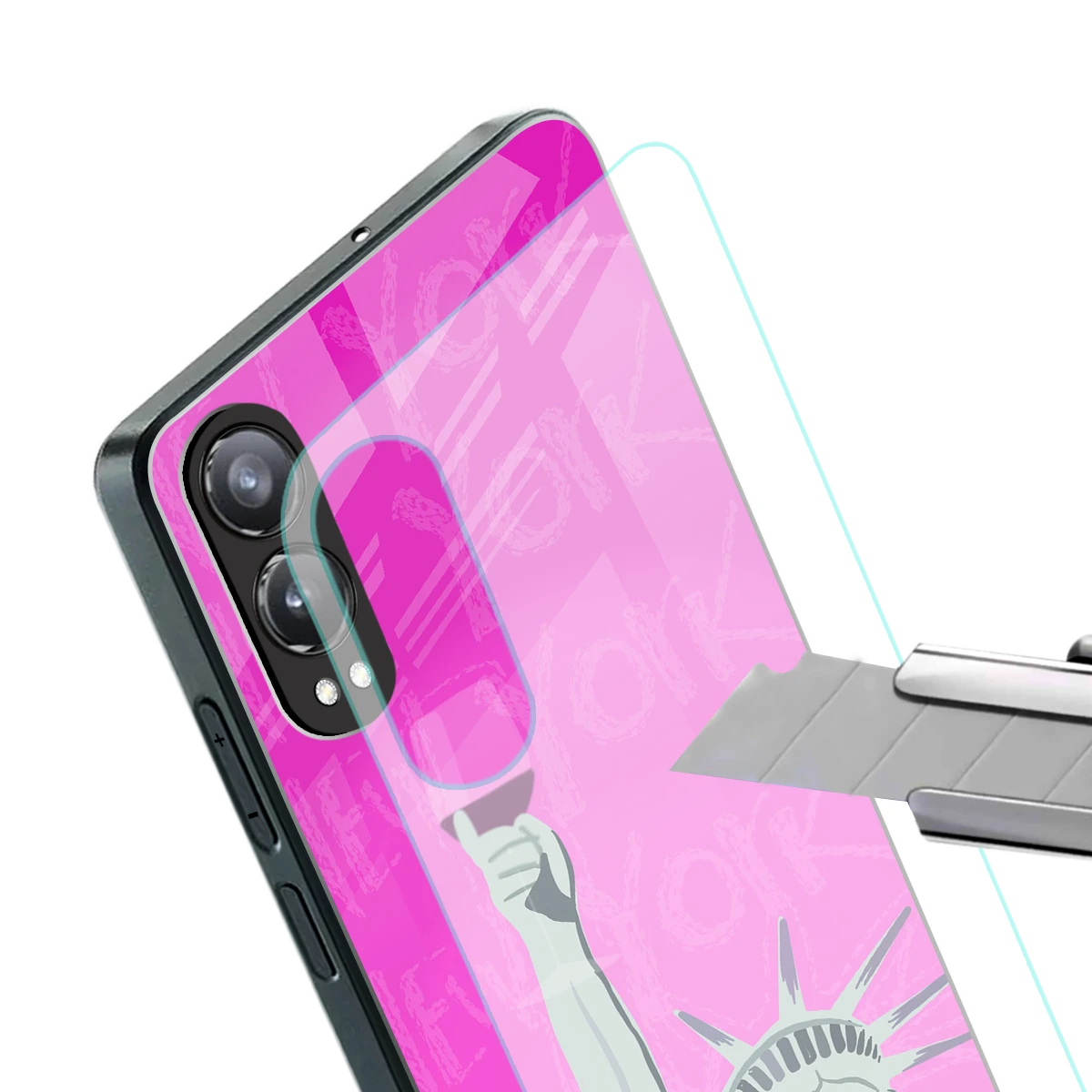 Freedom Toast stylish phone case for oneplus nord ce 4 lite | glossy glass and slim fit
