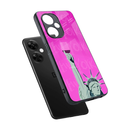 Freedom Toast sleek oneplus nord ce 3 lite cover with tempered glass back and TPU edges