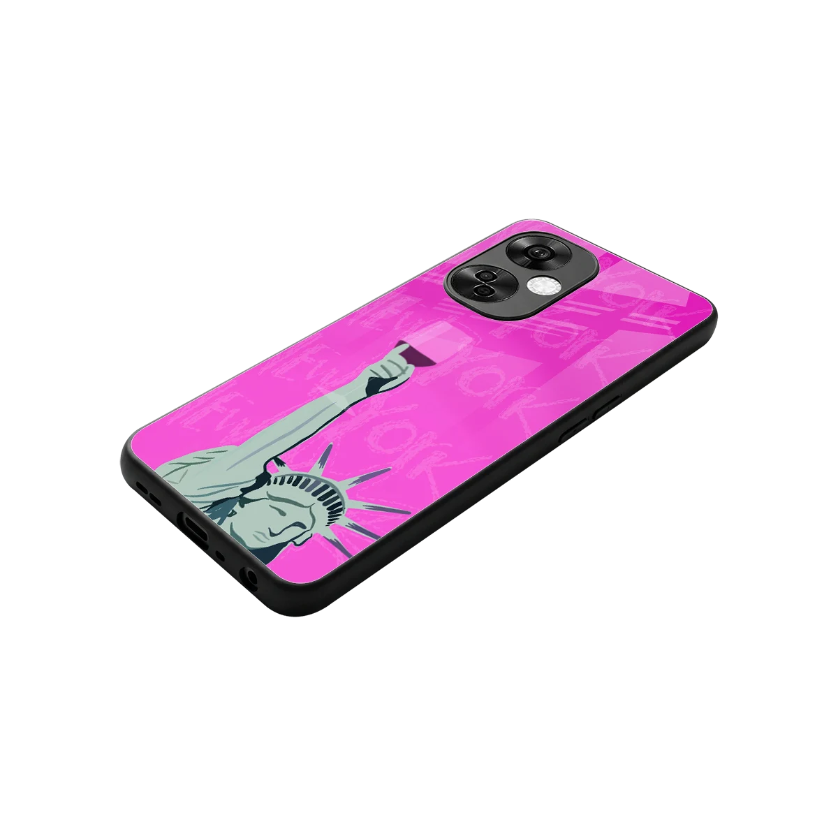 Freedom Toast stylish phone case for oneplus nord ce 3 lite | glossy glass and slim fit