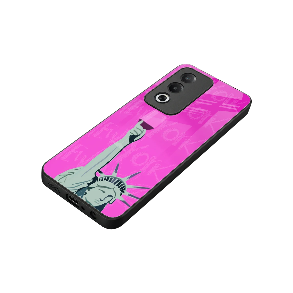 Freedom Toast stylish phone case for oppo a3 pro | glossy glass and slim fit