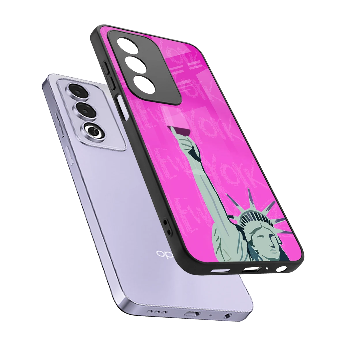 Freedom Toast sleek oppo a3 pro cover with tempered glass back and TPU edges