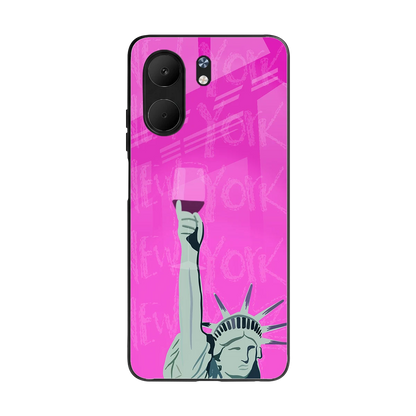 Freedom Toast back phone cover | glass case for oppo a5x 5g