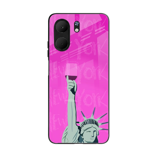 Freedom Toast back phone cover | glass case for oppo a5x 5g