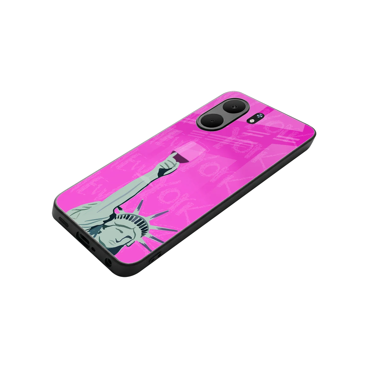 Freedom Toast stylish phone case for oppo a5x 5g | glossy glass and slim fit