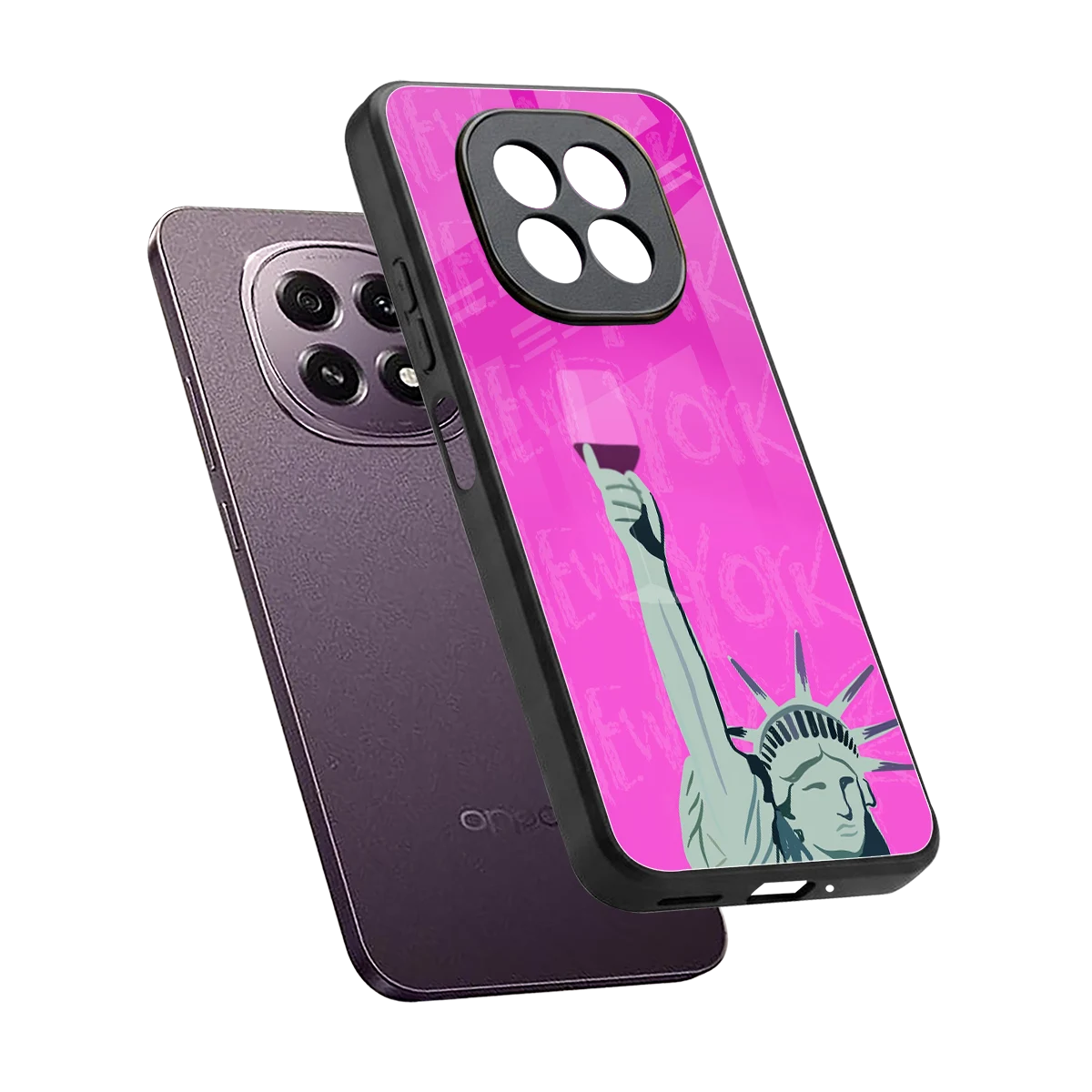 Freedom Toast sleek oppo f29 5g cover with tempered glass back and TPU edges