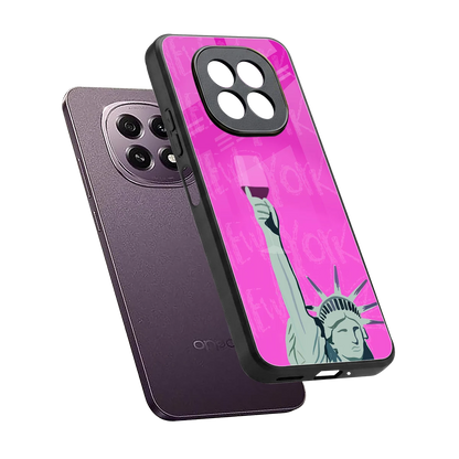 Freedom Toast sleek oppo f29 5g cover with tempered glass back and TPU edges