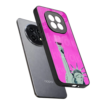 Freedom Toast sleek oppo f29 pro 5g cover with tempered glass back and TPU edges