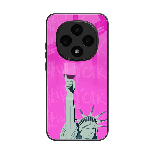 Freedom Toast back phone cover | glass case for oppo f31 pro 5g