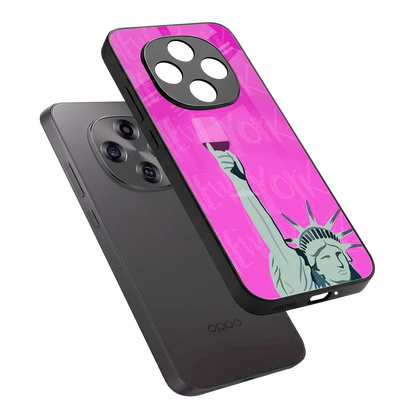 Freedom Toast sleek oppo f31 pro 5g cover with tempered glass back and TPU edges