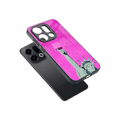 Freedom Toast sleek oppo find x9 cover with tempered glass back and TPU edges