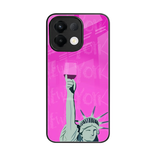 Freedom Toast back phone cover | glass case for oppo k13 5g