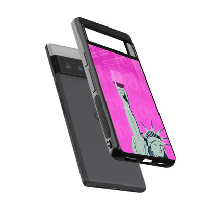 Freedom Toast sleek google pixel 6 pro cover with tempered glass back and TPU edges