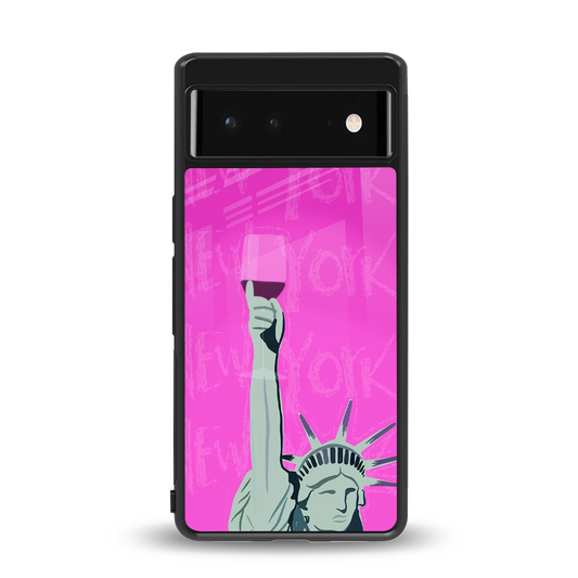 Freedom Toast back phone cover | glass case for google pixel 6