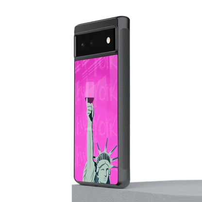 Freedom Toast stylish phone case for google pixel 6 | glossy glass and slim fit