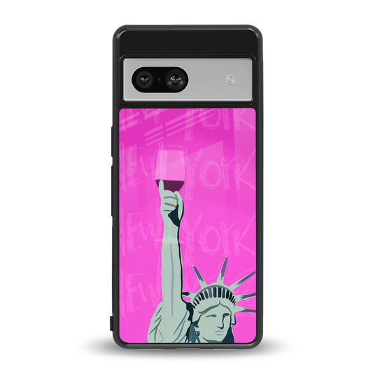 Freedom Toast back phone cover | glass case for google pixel 7a