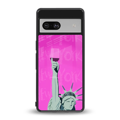 Freedom Toast back phone cover | glass case for google pixel 7