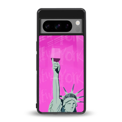 Freedom Toast back phone cover | glass case for google pixel 8 pro