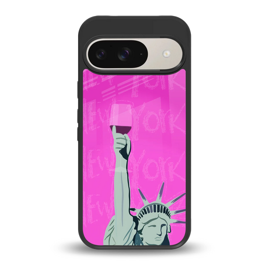 Freedom Toast back phone cover | glass case for google pixel 9