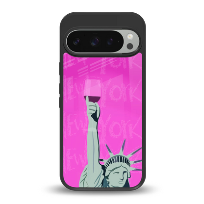 Freedom Toast back phone cover | glass case for google pixel 9 pro xl