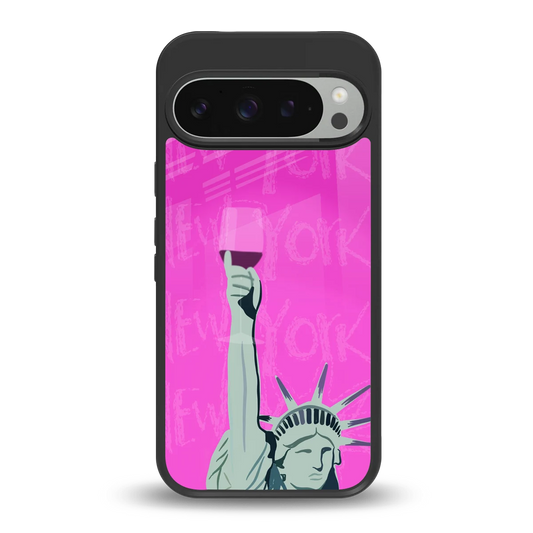 Freedom Toast back phone cover | glass case for google pixel 9 pro xl