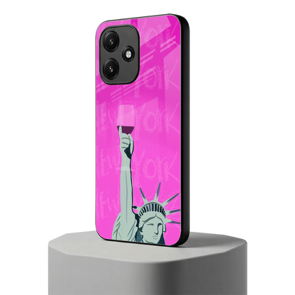 Freedom Toast redmi 12 5g mobile cover | shockproof glass phone case