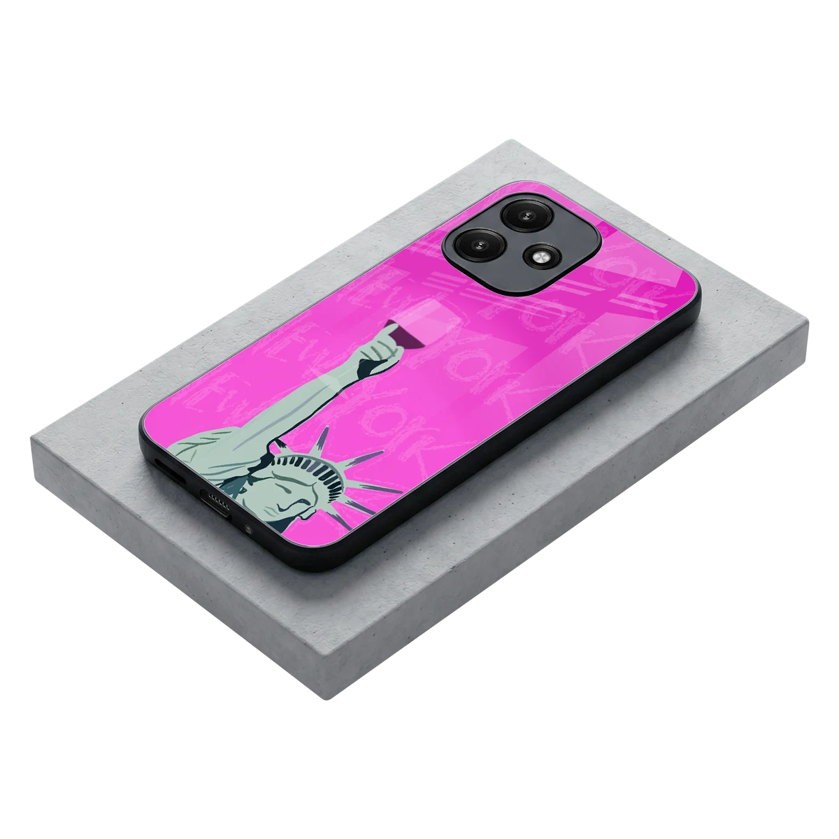 Freedom Toast stylish phone case for redmi 12 5g | glossy glass and slim fit