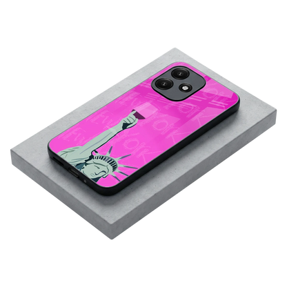 Freedom Toast stylish phone case for redmi 12 5g | glossy glass and slim fit