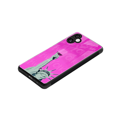 Freedom Toast stylish phone case for samsung galaxy a06 5g | glossy glass and slim fit