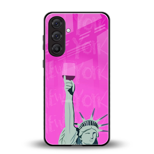 Freedom Toast back phone cover | glass case for samsung galaxy m36 5g