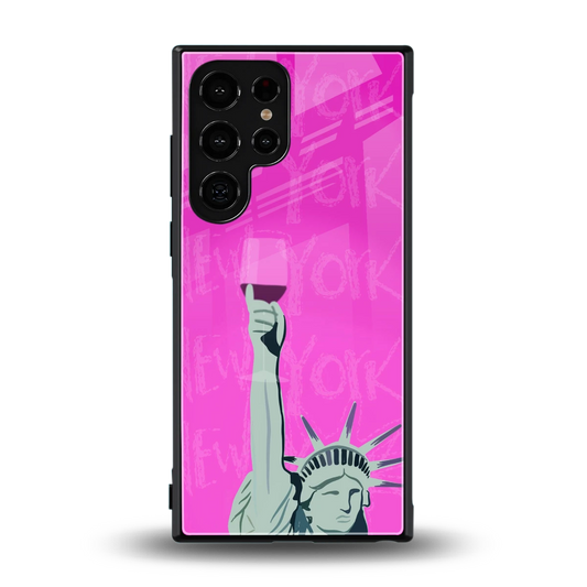 Freedom Toast back phone cover | glass case for samsung galaxy s24 ultra