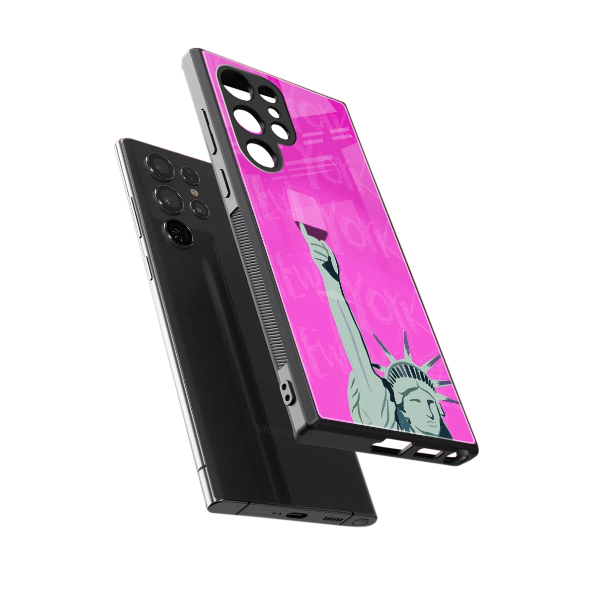 Freedom Toast sleek samsung galaxy s23 ultra cover with tempered glass back and TPU edges