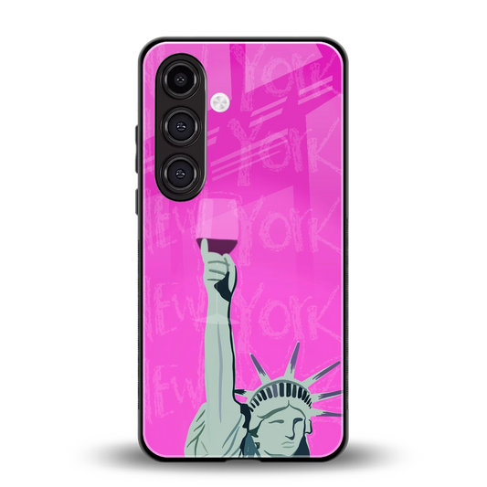 Freedom Toast back phone cover | glass case for samsung galaxy s24 plus